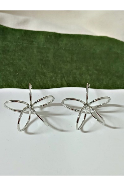 mos&more Gümüş Muhteşem Duruşlu Hafif Tel Kadın Küpe