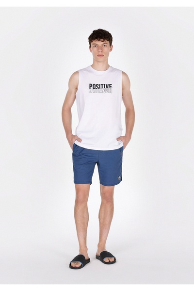 Colin's Ανδρικό μπλε ναυτικό σορτς Slim Fit Plain