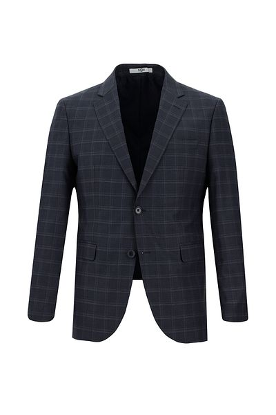 Kiğılı Costum slim cu model în carouri