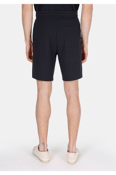 Colin's Regular Fit Mid Waist Plain Men's Navy Blue Shorts