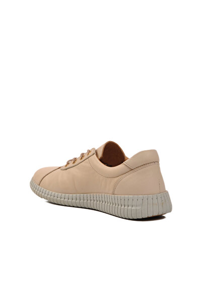 Venüs Beige Genuine Leather Women's Casual Shoes 2216114 Y Z