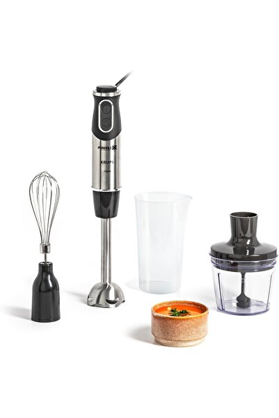 Krups HZ656815 Steffen Henssler El Blenderı, 1000W, 20 Hız Ayarı, Çırpıcı ve Doğrayıcı