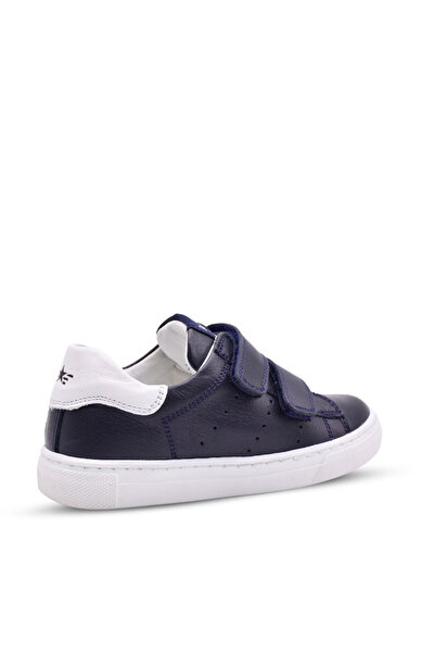 kids A more Papillon Çift Cırtlı Deri Unisex Çocuk Ayakkabı Lacivert