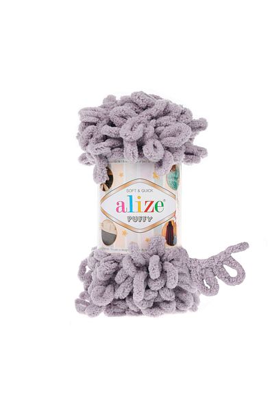 Alize Puffy Επίχρισμα Ιδιότητες 100 gr 1 Τεμάχιο Χρώμα 268 Ομίχλη Γκρί