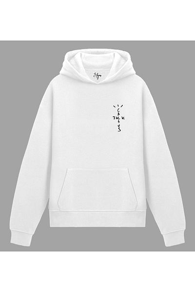 Edizen Hanorac unisex oversize Cactus Jack Hanorac cu glugă 100% bumbac