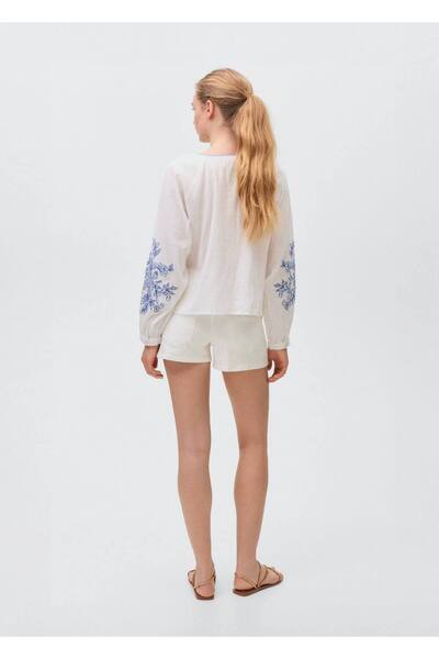 Mango Teen Düşük belli zımbalı şort