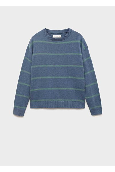 MANGO Kids Pulover din bumbac cu dungi