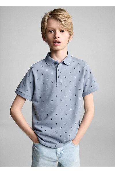 MANGO Kids تيشيرت بياقة بولو -