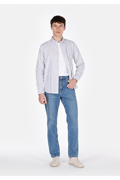 Colin's Pantaloni de jeans albaștri pentru bărbați, cu croială dreaptă
