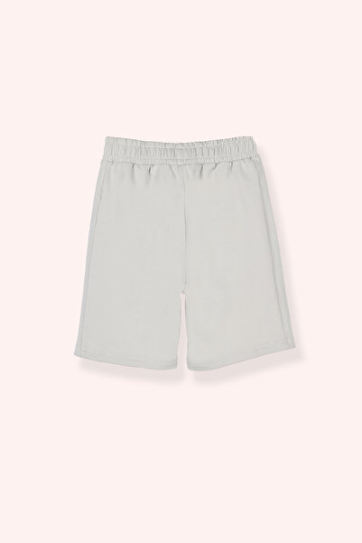 Panço Erkek Çocuk Örme Gri Şort