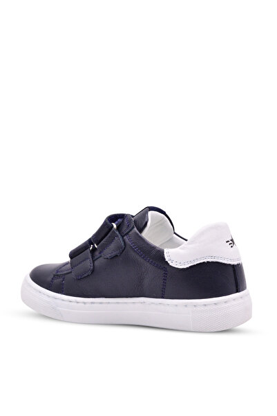 kids A more Papillon Çift Cırtlı Deri Unisex Çocuk Ayakkabı Lacivert