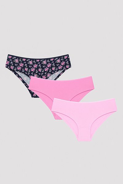 Penti Chiloți hipster multicolori Peony din 3 piese