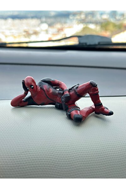 FESECRAFT Yatan Deadpool Süper Kahraman Figürü Biblo Araba Torpido Aksesuar A...