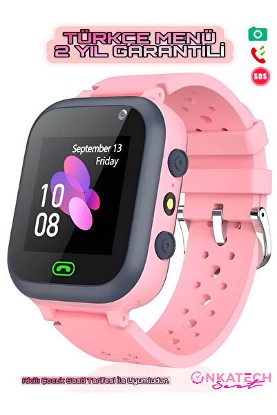 Onkatech Sim Kartlı Lbs Konum Takipli Akıllı Çocuk Saati