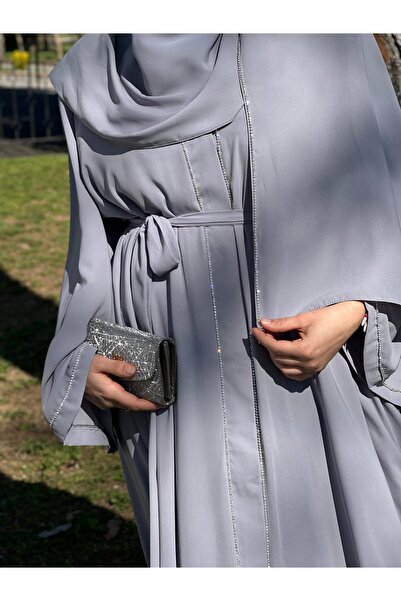 İpek Stoned Abaya Suit