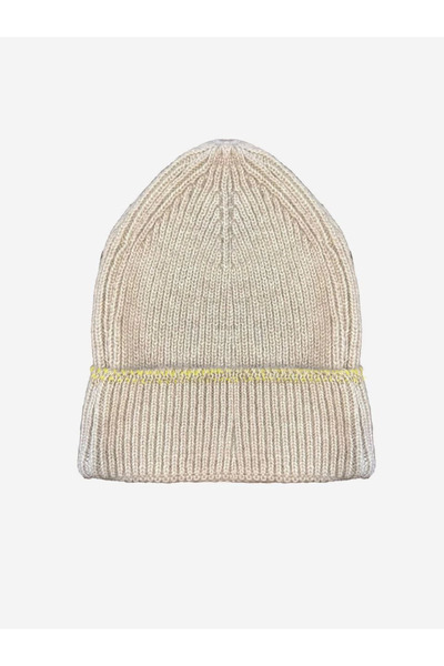 velmorafashion Velmora Woven Glitter Knit Beanie - Beige -