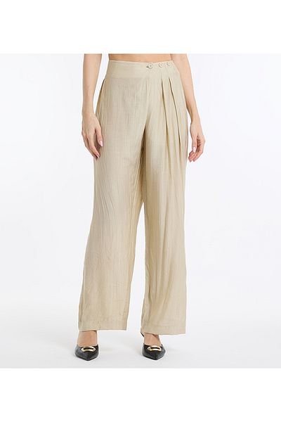 BCBG Solid Crinkle Pants For Women
