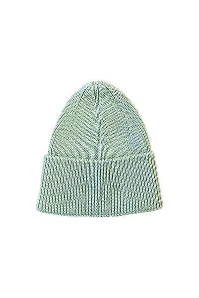 UMAYla Velmora Premium Woven Knitwear Beanie - Light Green