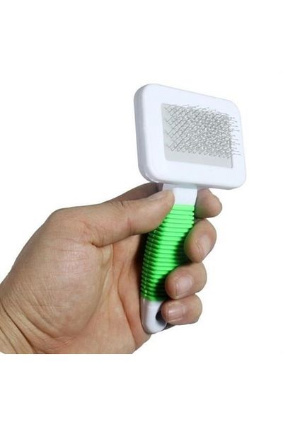 ForWhat Mini Cat Dog Hair Grooming Combing Brush with Rings for Office Home Pet