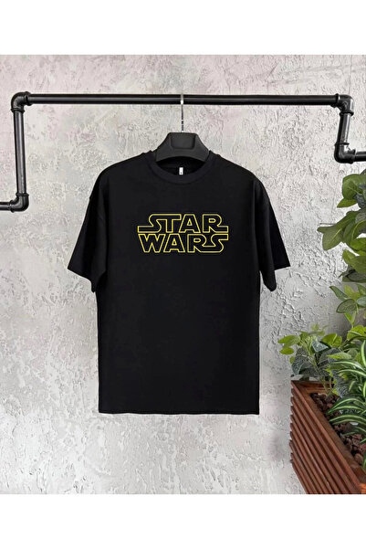 velmorafashion تي شيرت Velmora Premium Star Wars مطبوع للأطفال - أسود -VLMR