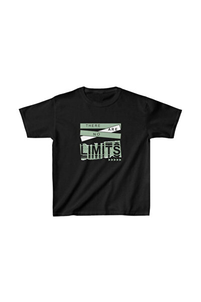 ERTAŞ TREND STORE Unisex Kids Printed T-Shirt - Black