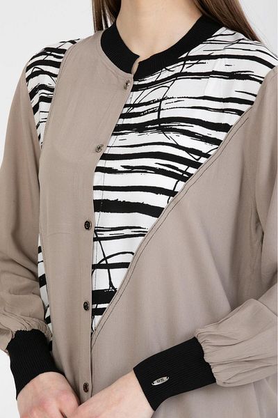 linvera Γυναικείο πουκάμισο Hijab με σχέδια