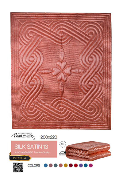 HARİR El işi İpek Saten Çift Kişilik Yorgan