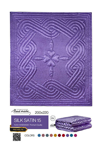 HARİR El işi İpek Saten Çift Kişilik Yorgan