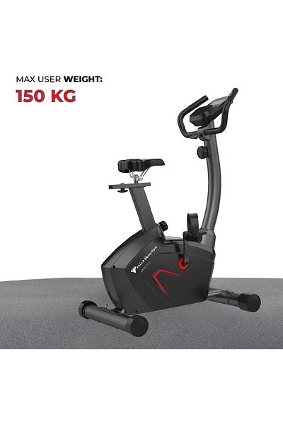 YALLA HomeGym Exercise Bike, Upright Magnetic Indoor Bike, with Comfortable Seat, Max User 150kg