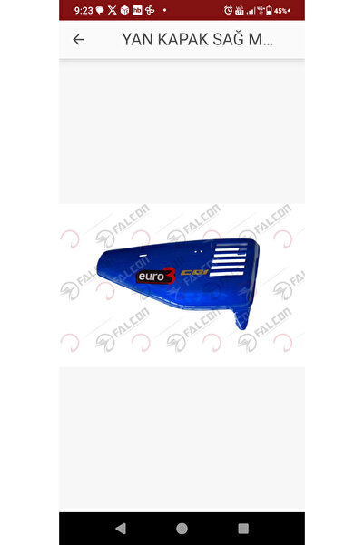 Falcon YAN KAPAK SAĞ MAVİ-ATTACK 100-5