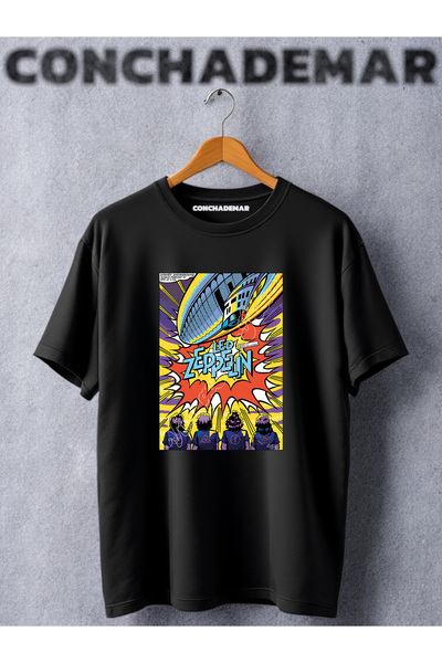 Vordevia Led Zeppelin Štampano Oversize kroj majica