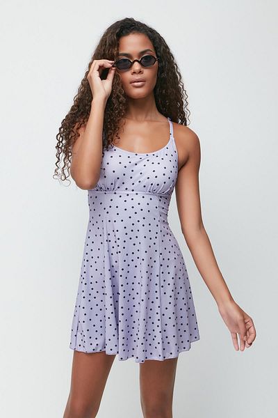 C&City Kleid Badeanzug 7784 Lila