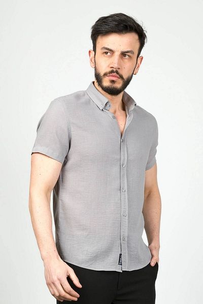 Cazador Slim Fit Slim Fit κοντομάνικο πουκάμισο