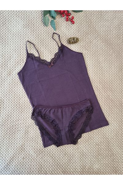Demirsa Boutique Purple Athlete Panty Set