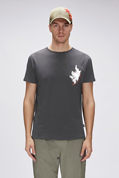 Bad Bear Gerald Anthracite Men's T-Shirt - 25.01.07.031-C118
