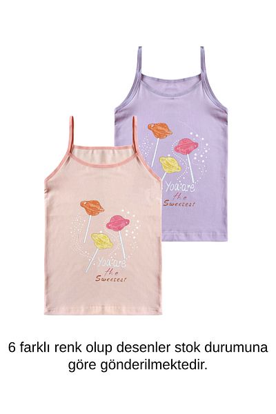 GizaKids 95% Cotton Girls' Undershirt Undershirt Underwear Set of 6