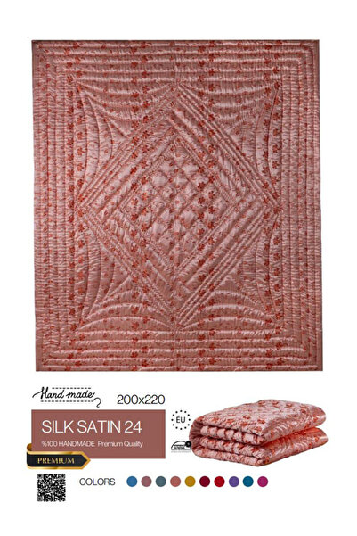 HARİR El işi İpek Saten Çift Kişilik Yorgan