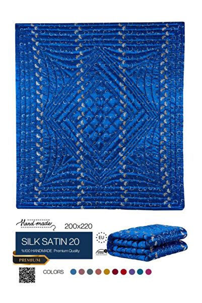 HARİR El işi İpek Saten Çift Kişilik Yorgan