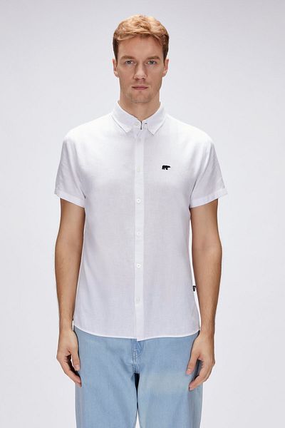 Bad Bear Tindra White Short Sleeve Men's Shirt