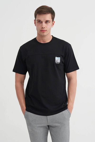 Cazador Βαμβακερό μπλουζάκι Jazz 4085 Crew Neck Regular Fit