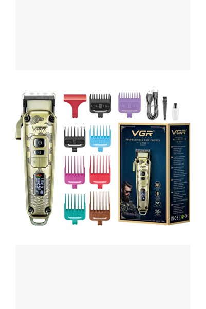 SMP Vgr V-005 Profesyonel Saç Kesme ve Tıraş Makinesi - Renkli Taraklı Tam Set!