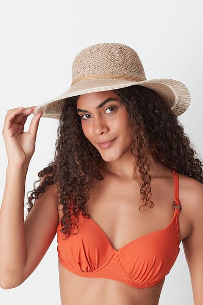 C&City Pălărie de plajă naturală mercerizată - T24740-09