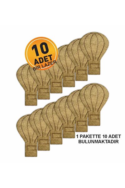 birlazer Eğlenceli Hava Balonu Ahşap Boyama Tatil, Hobi, Kreş Anaokulu için A...