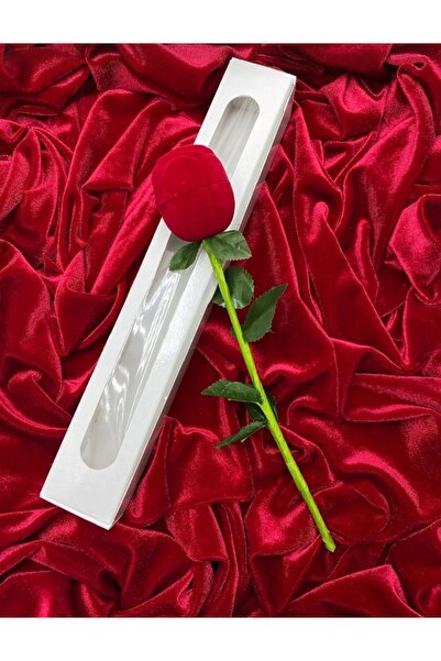 Store Gül Yüzük Kutusu Kalpli Yüzük (Ayarlanabilir)