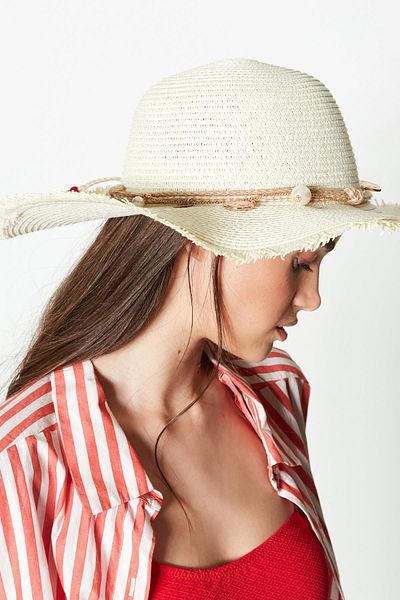 C&City Cream Rat Beach Hat Y23730-18