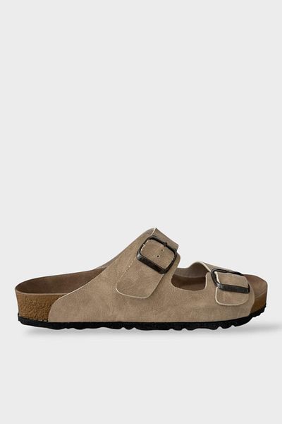 Liger Papuci ortopedici unisex BEIGE, cu catarama dubla