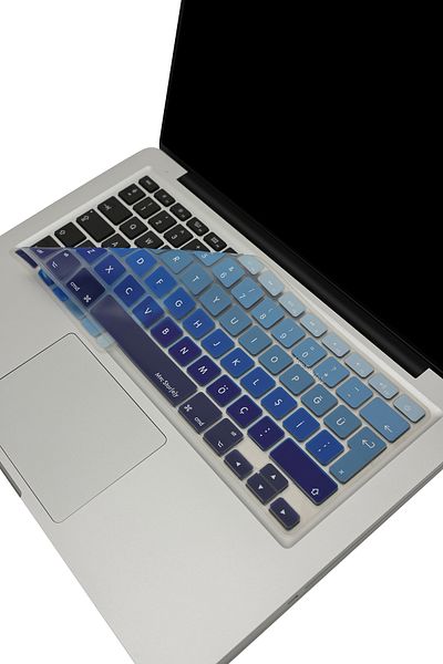 Mcstorey واقي لوحة المفاتيح Macbook Air Pro (TURKISH Q) (نموذج USB قديم 2008-2017) A1466 A1502 متوافق مع Ombre