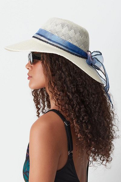 C&City Mercerized T24740-06 Model Beach Hat - Krém