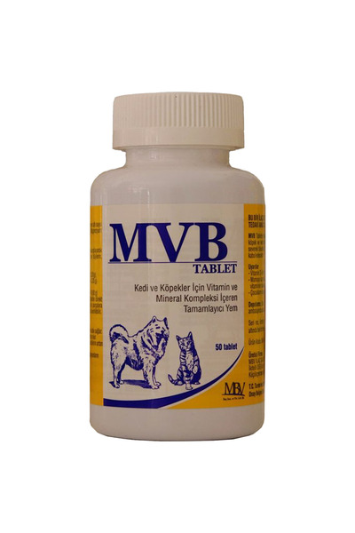 mvb Tablet Kedi ve Köpekler için Vitamin ve Mineral Kompleksi içeren Tamamlay...