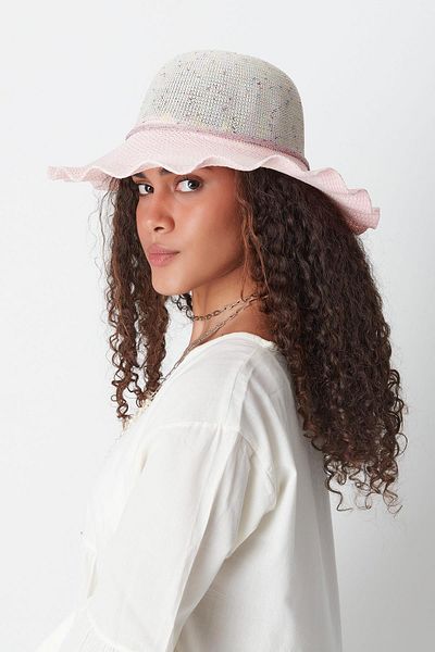 C&City Mercerisierter hellrosa Strandhut - T23740-07